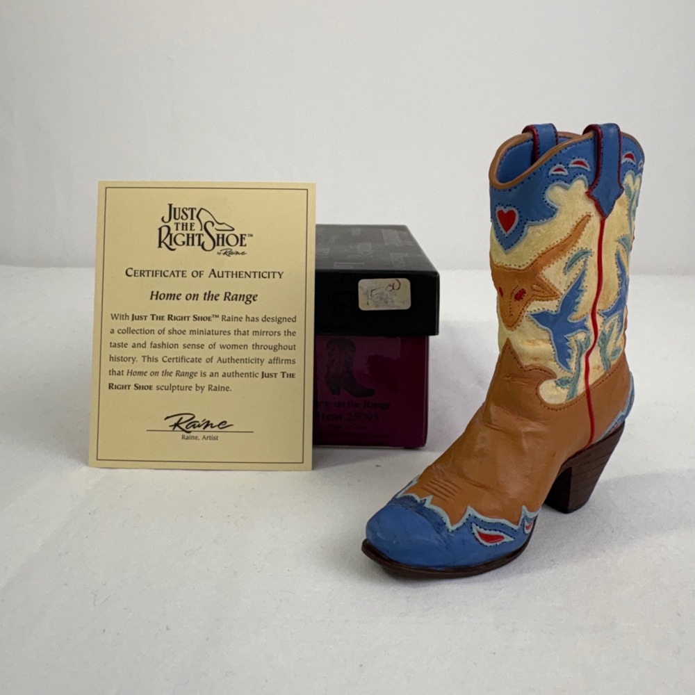 Vintage Just The Right Shoe Home By Raine Home On‎ The Range 25095 1999 COA